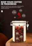 Airtight Coffee Canister with Date Tracker and Scoop