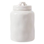 Modern Ceramic Coffee Jar - Creamy White
