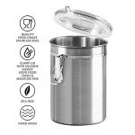 Stainless Steel Airtight Coffee Canister 47oz