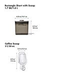OXO Steel POP Coffee Container with Scoop - 1.7 Qt