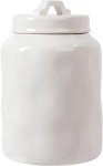 Modern Ceramic Coffee Jar - Creamy White