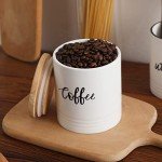 LEETOYI 4.5" White Coffee Storage Container