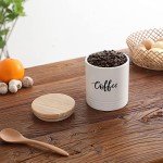 LEETOYI 4.5" White Coffee Storage Container