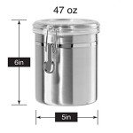 Stainless Steel Airtight Coffee Canister 47oz