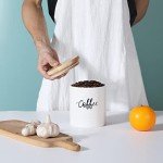 LEETOYI 4.5" White Coffee Storage Container