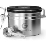 Coffee Gator 11oz Stainless Steel Coffee Canister