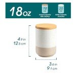 Airtight 18 Oz Ceramic Coffee Canister Set