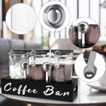 Liengoron 3-Pack Glass Coffee Bean Storage Containers