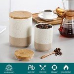 Airtight 18 Oz Ceramic Coffee Canister Set