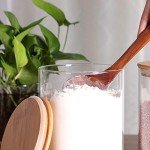 Large Glass Storage Jars with Airtight Bamboo Lids