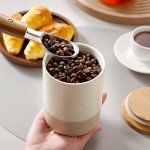 Airtight 18 Oz Ceramic Coffee Canister Set