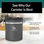 Coffee Gator 11oz Stainless Steel Coffee Canister