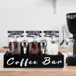 Liengoron 3-Pack Glass Coffee Bean Storage Containers