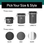 Coffee Gator 11oz Stainless Steel Coffee Canister