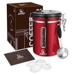JENNIMER Large Stainless Steel Coffee Canister