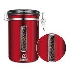 JENNIMER Large Stainless Steel Coffee Canister