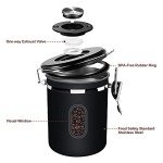 Airtight 1800ML Coffee Canister with Date Tracker