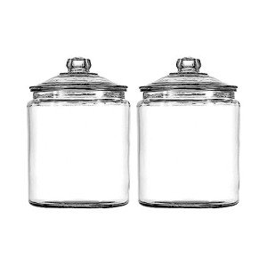 Set of 2 Heritage Hill 1 Gallon Glass Jars