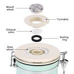 Airtight Stainless Steel Coffee Canister with Scoop