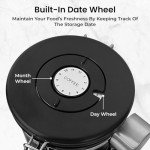 Airtight Coffee Canister with Scoop and Tracker