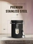 Premium Airtight Coffee Canister with Date Tracker