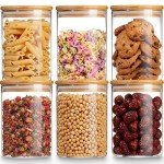 Bamboo Lid Glass Storage Jar, 27 OZ