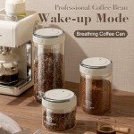 Airtight Coffee Bean Storage Canister with Tracker