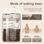 Airtight Coffee Bean Storage Canister with Tracker