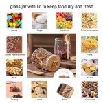 Airtight Glass Coffee Canister with Spoon