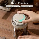 Airtight Coffee Bean Storage Canister with Tracker