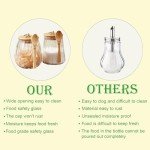 Airtight Glass Coffee Canister with Spoon