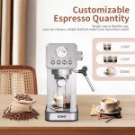 YASHE 20 Bar Espresso Maker with Milk Frother
