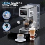 Compact 20 Bar Espresso Machine with Milk Frother