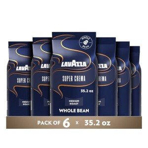 Lavazza Super Crema Medium Espresso Roast Beans - 2.2 lb