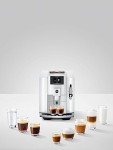 Jura E8 Automatic Espresso Machine Bundle - White