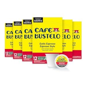 Café Bustelo Espresso Dark Roast K-Cup Pods, 72 Count