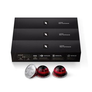 Nespresso Vertuo Half Caffeinato Coffee Pods, 30-Count