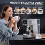 Compact 20 Bar Espresso Machine with Milk Frother