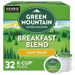 Green Mountain Breakfast Blend Keurig K-Cup Pods, 32 Count