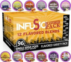 Flavored Coffee Pods Variety Pack - 96 Count