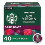 Starbucks Caffè Verona Dark Roast K-Cup Pods - 40 Count