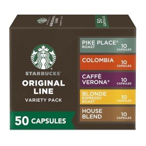 Starbucks by Nespresso 50-count Espresso Pods Variety Pack