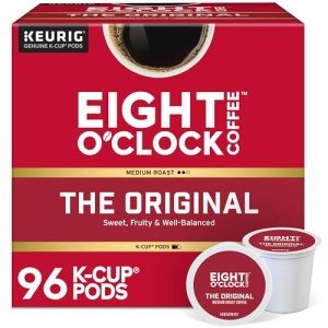 Eight O'Clock Coffee Medium Roast K-Cup Pods, 96 Count