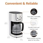 12-Cup Drip Coffee Maker with Reusable Filter