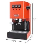 Gaggia Classic Evo Pro Espresso Machine - Lobster Red
