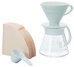 Hario V60 White Ceramic Pour Over Coffee Maker