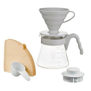 Hario V60 Pour Over Set - Pale Grey