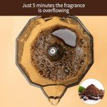 Manual 6-Cup Espresso Maker for Home Use