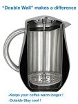 SterlingPro Double-Wall Stainless Steel French Press 35oz
