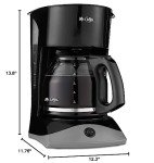 Mr. Coffee 12-Cup Black Coffee Maker with Auto Pause